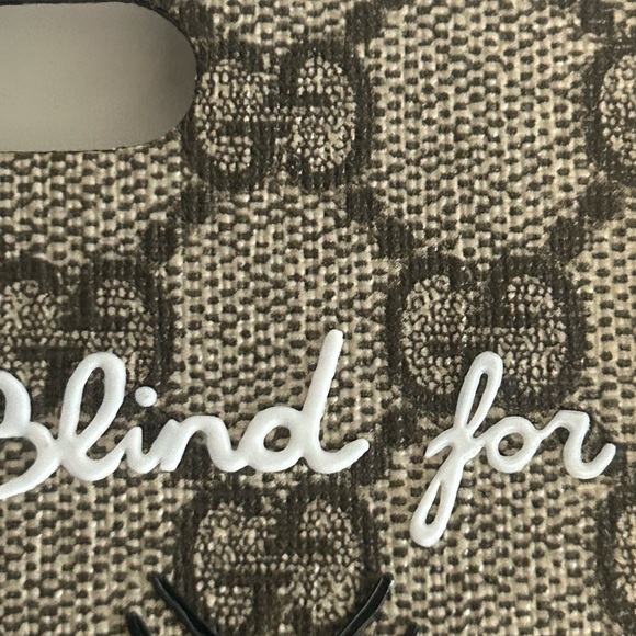 Gucci IPhone Case Monogram Bee Blind For Love New With Box - Picture 3 of 8